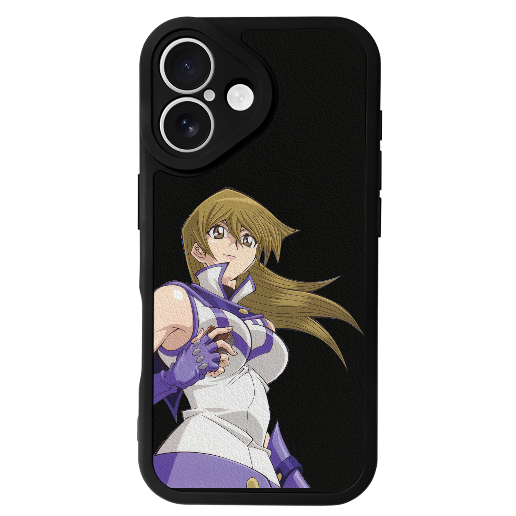 （画像用） 遊☆戯☆王 Yu-Gi-Oh! 【iPhone 16シリーズ対応】シリコンスマホケース（レザー調） 材質：シリコン